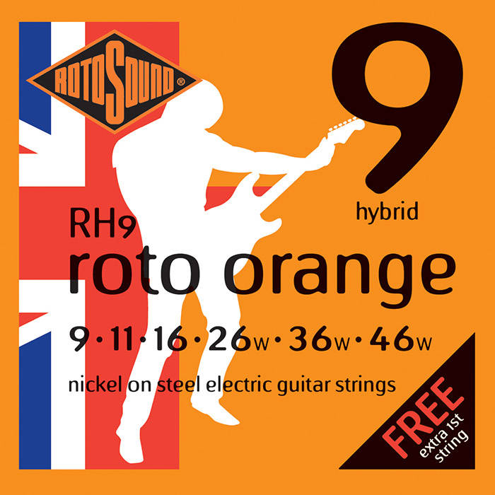 Rotosound RH9 Nickel 9-46 Light Hybrid Electric Strings