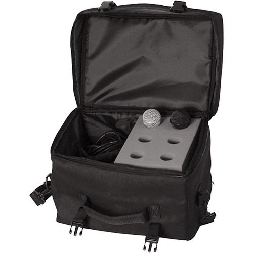 On-Stage Mb7006 6-Space Microphone Bag - Red One Music