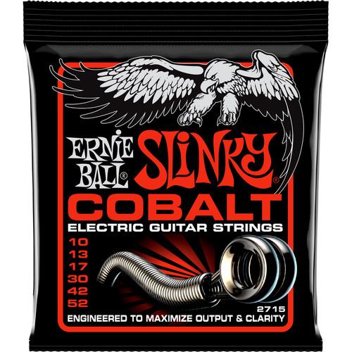 Ernie Ball Cobalt Skn-T Hvy-B 2715Eb Cobalt Skinny Topheavy Bottom Slinky Electric Guitar Strings 6-String Set 010 - 052 - Red One Music