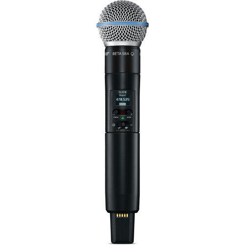 Shure SLXD24/B58 Système de microphone portable numérique sans fil avec capsule Beta 58A (H55 : 514 à 558 MHz)