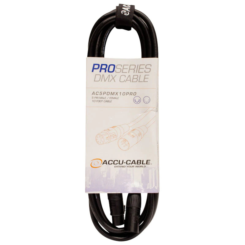 American DJ AC5PDMX10PRO Pro Series 5-Pin DMX Cable (10')