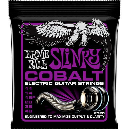 Ernie Ball Cobal Pwr Slinky 2720Eb Cobalt Power Slinky Electric Guitar Strings 6-String Set 011 - 048 - Red One Music