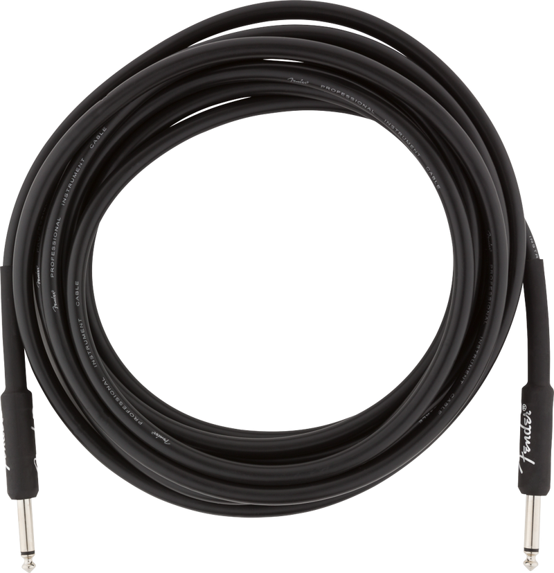 Fender PROFESSIONAL Instrument Cable (Black) - 15'