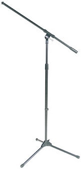 Stageline MS205B Tripod Microphone Stand w/ Boom - Black