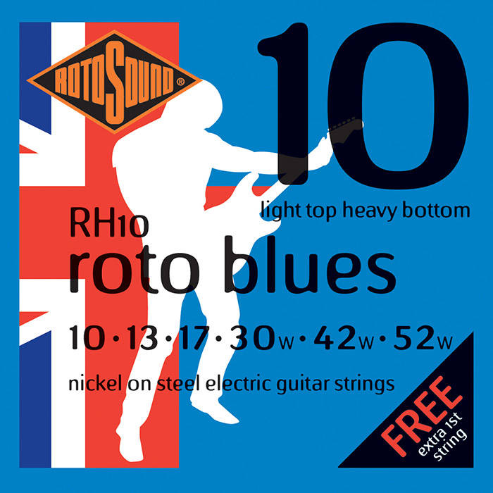 Rotosound RH10 Nickel 10-52 Light Top Heavy Bottom Electric Strings