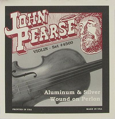 John Pearse JP4500 Aluminum & Silver Wound on Perlon Violin Strings