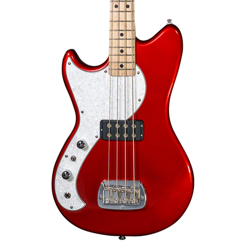 G&amp;L Tribute Series FALLOUT 30" Short Scale Electric Bass LEFTY - Candy Apple Red 
