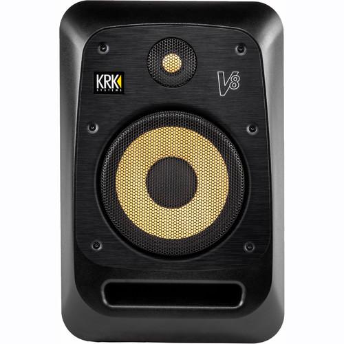 KRK V8S4 V Series - 230W 8 Powered Reference Monitor (Black) - Red One Music