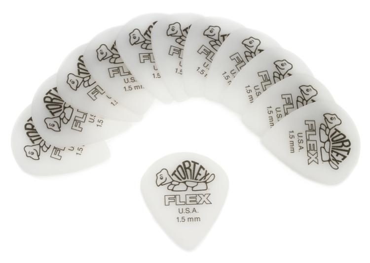 Dunlop 466P150-U Pack de 12 joueurs de plectres Tortex Flex Jazz III Xl - 1,5 mm