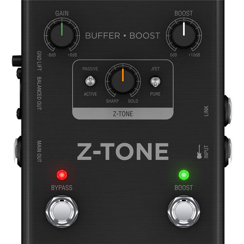 IK Multimedia Z-TONE Buffer Boost Instrument Preamp & DI Stompbox