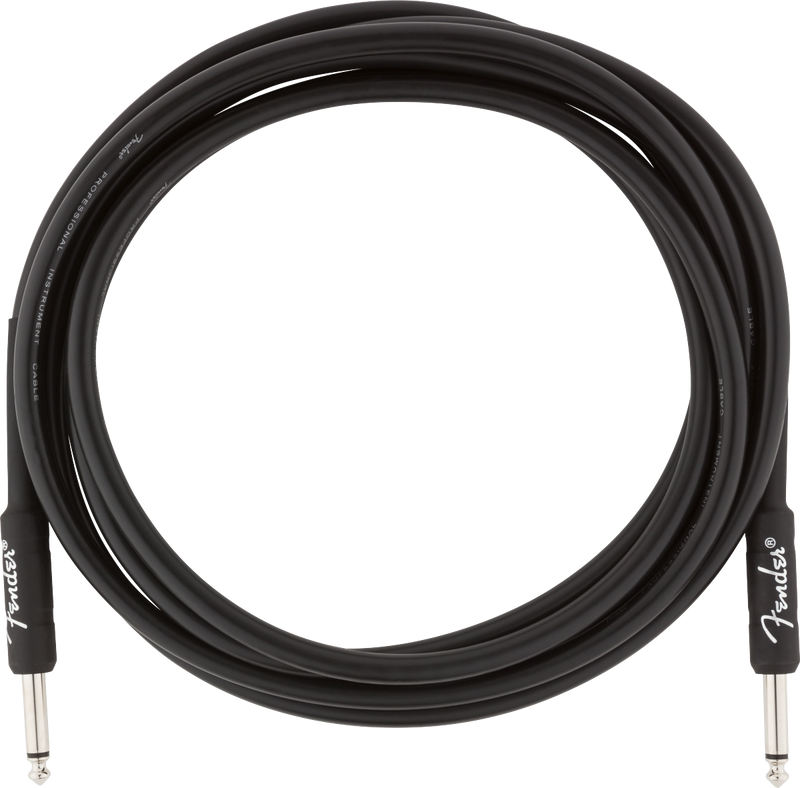 Fender PROFESSIONAL Instrument Cable (Black) - 10'