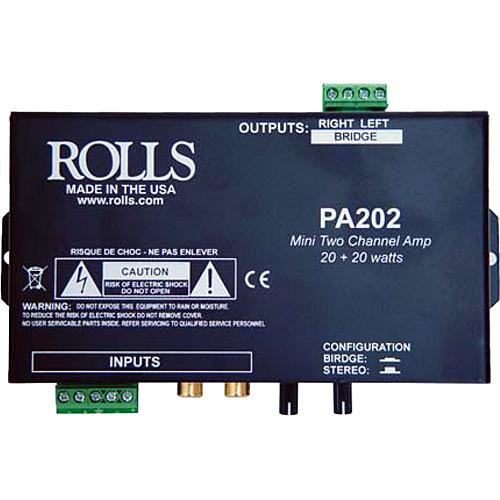 ROLLS PA202 20W Amplificateur de stéréo de classe D 20W