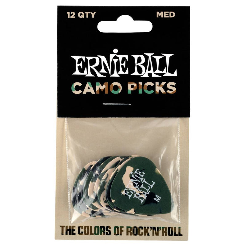 Ernie Ball 9222EB Camouflage Picks Medium - Bag of 12