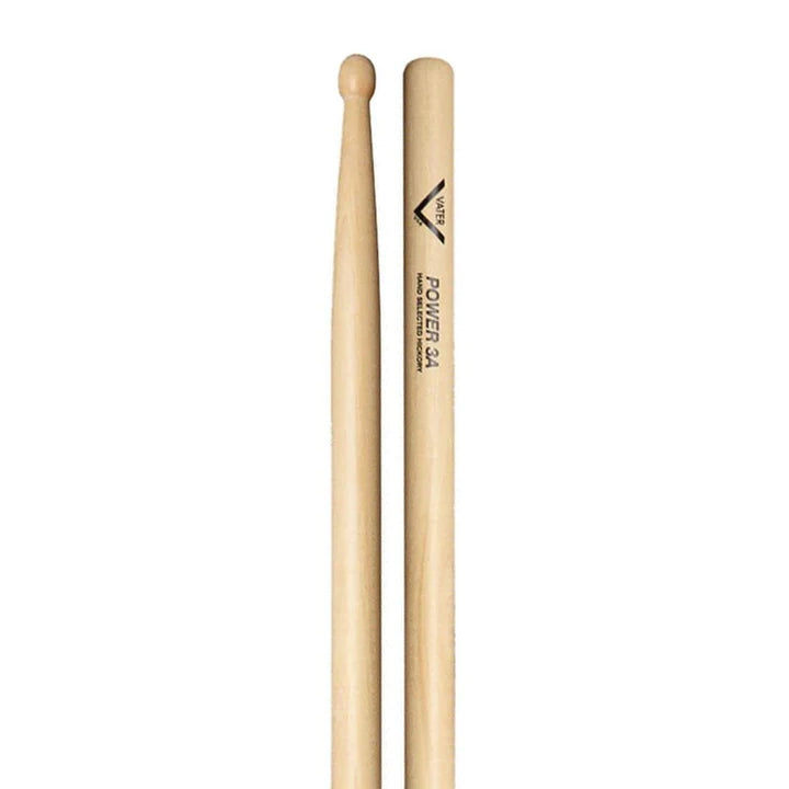 Vater VHP3AW American Hickory Power 3A Wood Tip Drumsticks