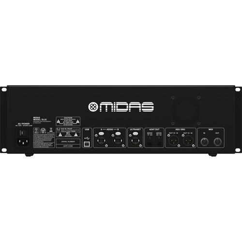 Midas DL32 32-Input  16-Output Stage Box With 32 Midas Mic Preamps - Red One Music