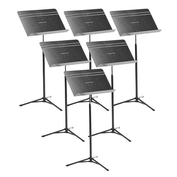 Manhasset M5206 Voyager Stand 6 Pack Voyager Music Stand - 6 Pack - Red One Music