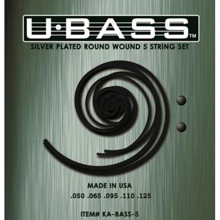 Kala KA-BASS-5 Metal Round-Wound 5-String U-Bass String Set