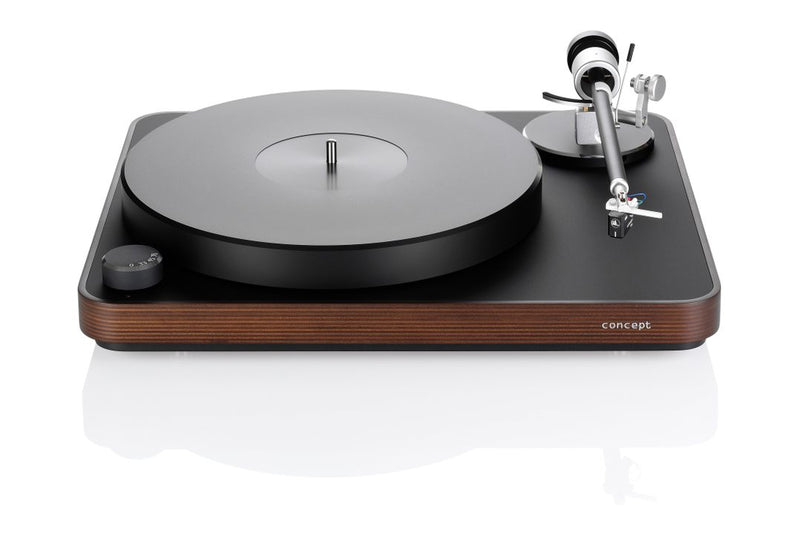 Clearaudio Concept Dark Wood Turntable with Satisfy Kardan Black Tonearm and Performer V2 Cartridge