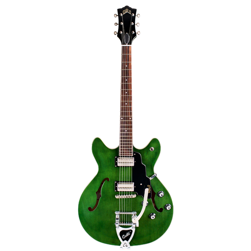 Guild NEWARK Starfire 1-DC Guitare électrique double corps avec cordier Vibrato Guild - Vert émeraude 