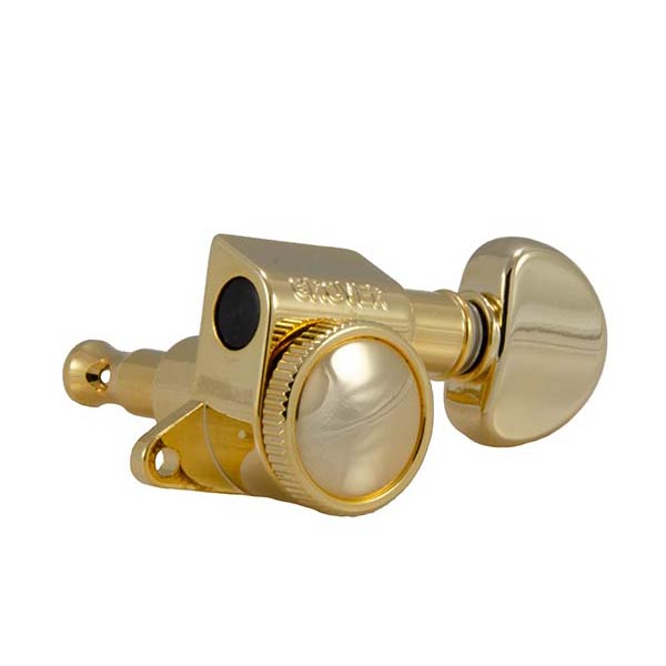 Grover GR505G6 Roto-Grip Mini Locking Rotomatics - 6 In-Line Gold