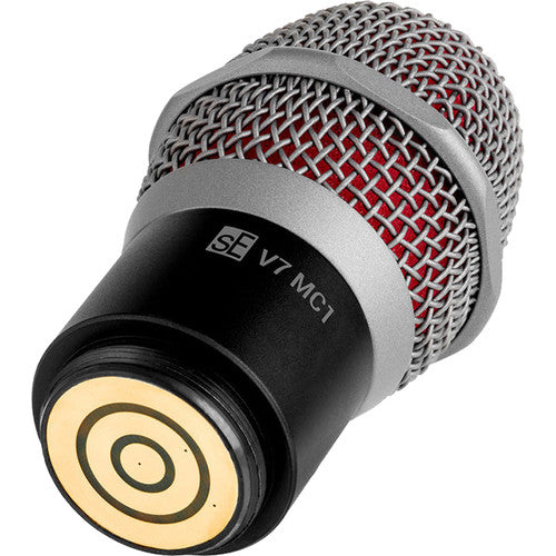 SE Electronics SE-V7MC1/BLACK Supercardioid Dynamic Microphone Capsule for Shure Wireless Handheld Transmitters (Black)