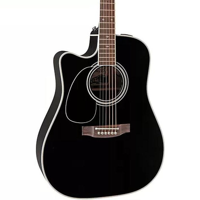 Takamine EF341SC-LH Dreadnought CA Legacy Series - Left Handed Dreadnought Cutaway Acoustic-Electric Guitar - Black