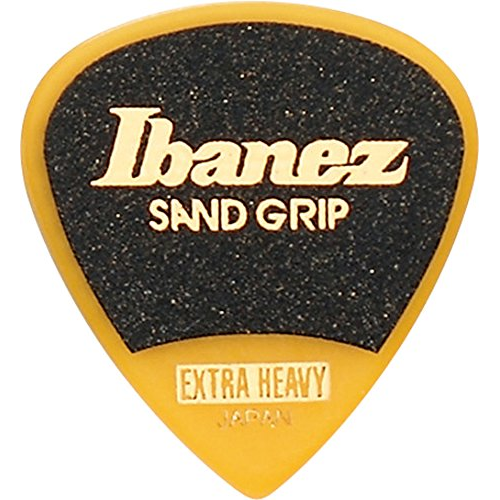 Ibanez PPA16XSGYE Grip Wizard Sand Grip Extra Heavy Guitar Picks 6 Pack - Yellow