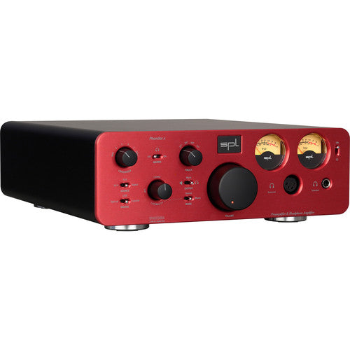 SPL PHONITOR X Headphone Amplifier & Preamplifier w/ DA Converter & VOLTAiR Technology - Red