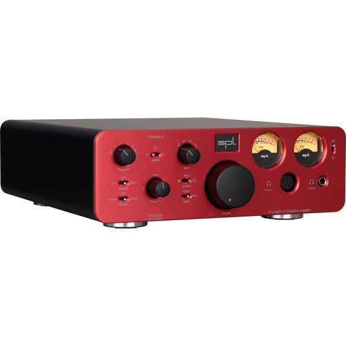 Amplificateur et préamplificateur pour casque SPL PHONITOR X avec convertisseur DA et technologie VOLTAiR - Rouge 