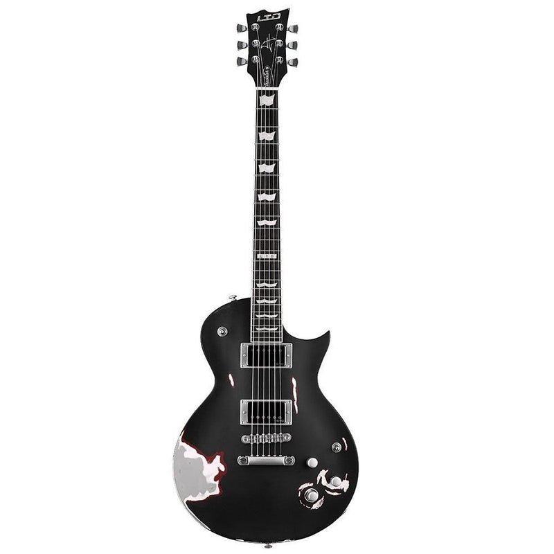 Ltd Ltrucksterblks James Hetfield Truckster Electric Guitar Black Satin - Red One Music