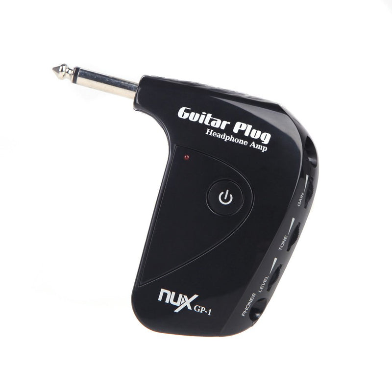 NuX GP-1 Electric Guitar Plug Mini Headphone Amp Built-in Distortion Effect Compact Portable