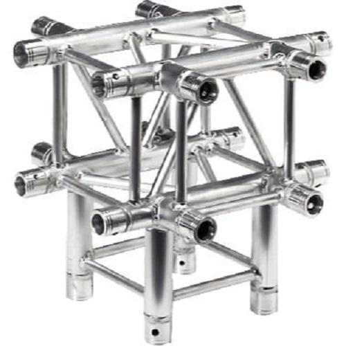 Global Truss F34-Sq-4134 5 Way T-Junction Truss 12''X12'' - Red One Music