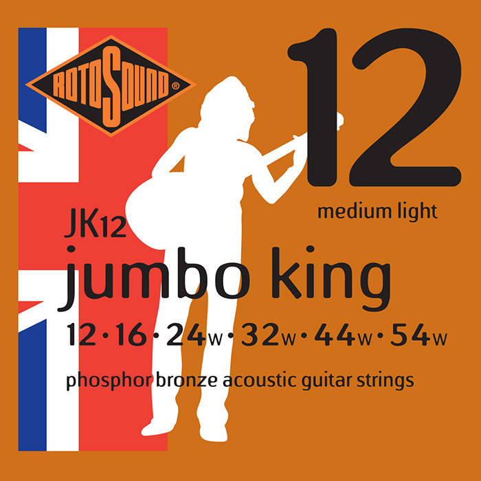 Rotosound JK12 Phosphor Bronze 12-54 Light Acoustic Strings