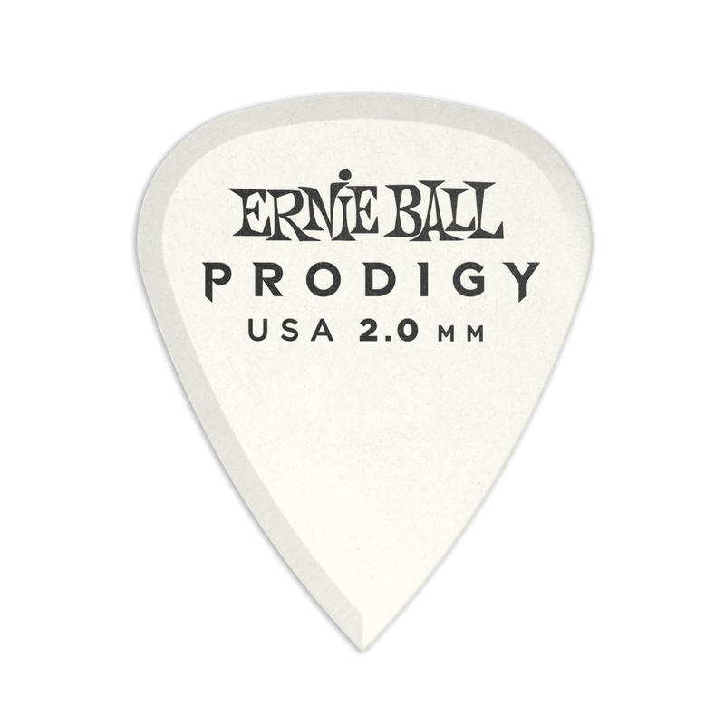 Ernie Ball 9202EB 2.0mm White Standard Prodigy Picks 6-Pack