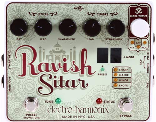 Electro-Harmonix RAVISH SITAR Pédale d'émulateur Sitar