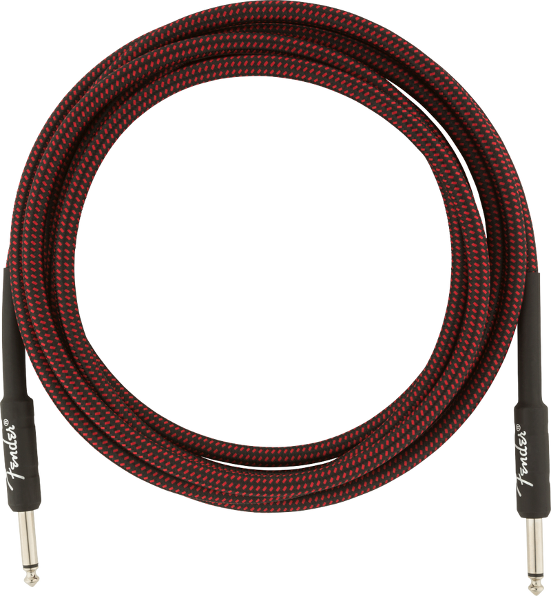 Fender PROFESSIONAL Instrument Cable (Red Tweed) - 10'