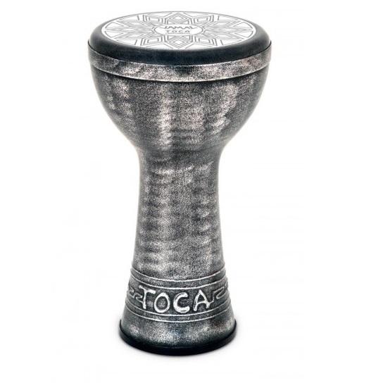 Toca Sjdkf-10S  Jamal 10-Inch Doumbek - Antique Silver Finish - Red One Music