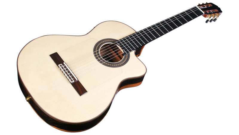 Cordoba ESPANA 55FCE Negra Ziricote Thinbody Nylon-String Classical Guitar - High Gloss