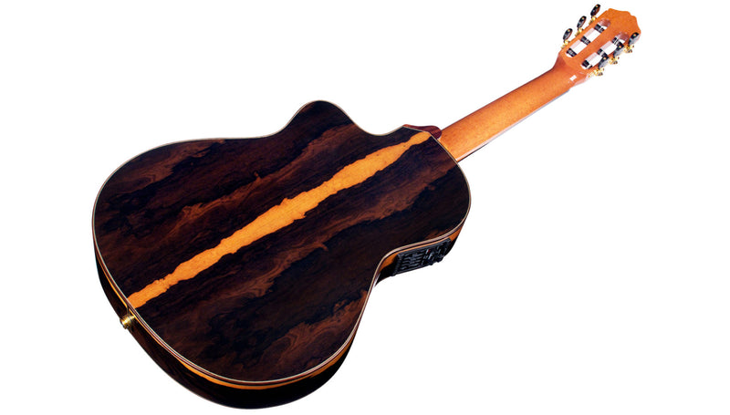 Cordoba ESPANA 55FCE Negra Ziricote Thinbody Guitare classique à cordes en nylon - Haute brillance 
