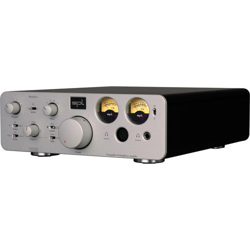 SPL PHONITOR X Headphone Amplifier & Preamplifier w/ DA Converter & VOLTAiR Technology - Silver