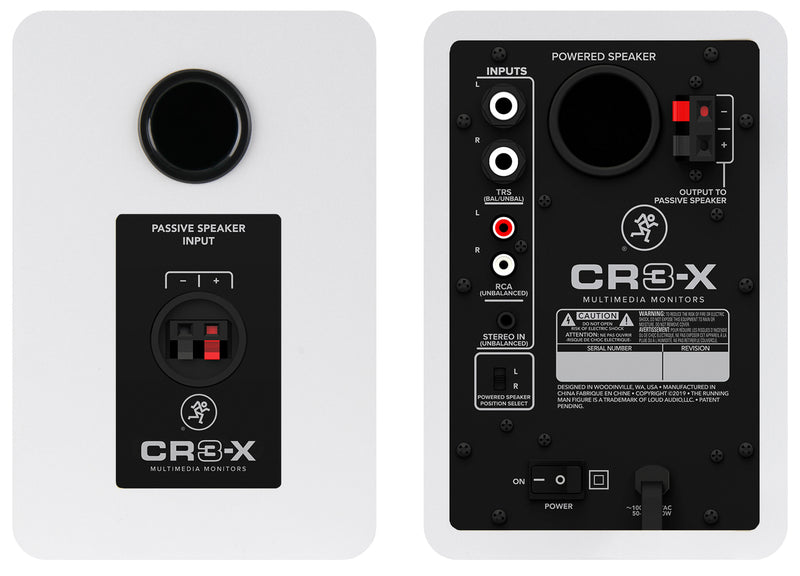 Mackie CR3-X 3in Multimedia Monitors (Pair) - Limited Edition Arctic White