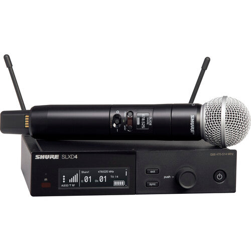 Shure SLXD24/SM58 Système de microphone portable numérique sans fil avec capsule SM58 (G58 : 470 à 514 MHz)
