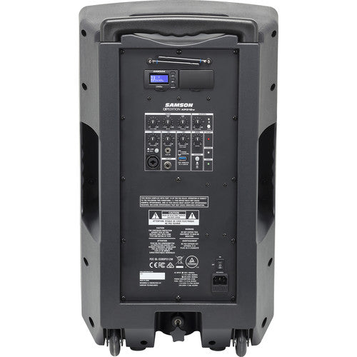 Samson EXPEDITION XP312W 300W Portable PA System with Wireless Microphone - 12" (Band D: 542 to 566 MHz)