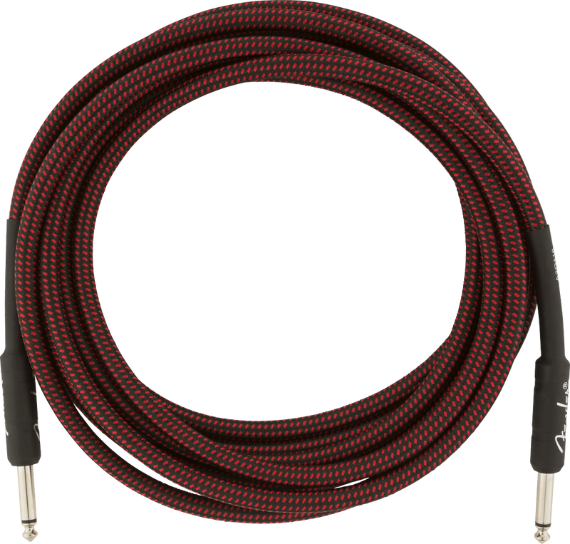 Fender PROFESSIONAL Instrument Cable (Red Tweed) - 15'
