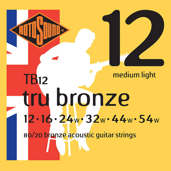 Rotosound TB12 Tru Bronze 80/20 Acoustic 12-54