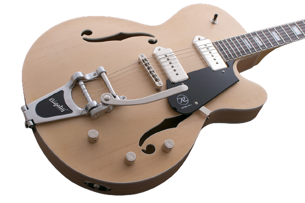Reverend PETE ANDERSON Hollow Body Electric Guitar (Satin Natural)