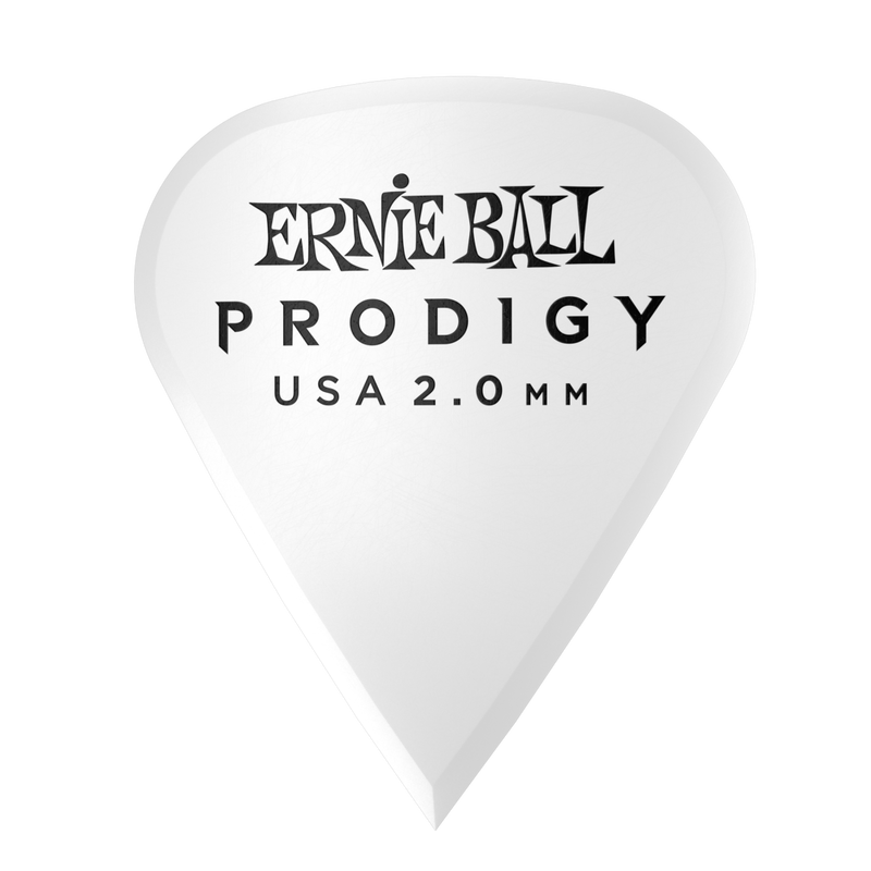 Ernie Ball 9341EB Prodigy White Sharp Picks 2.0mm (6)