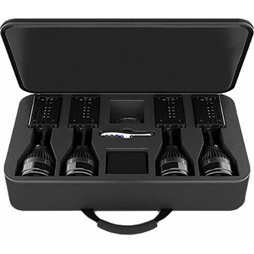 Chauvet DJ EZPIN-ZOOM-PACK EZPin Zoom Battery-Powered LED Pin Spot Bundle (4-Pack)