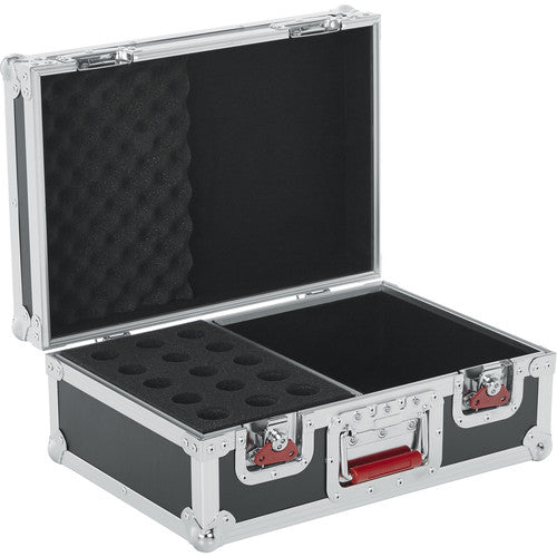 Gator G-TOUR M15 Tour Style Mic Flight Case pour 15 microphones et accessoires 