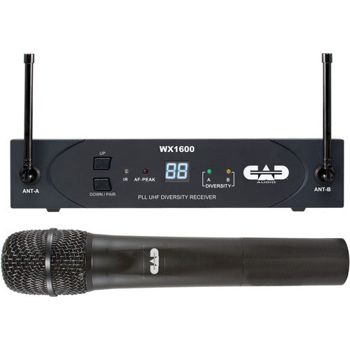 CAD WX1600 UHF 100-Channel Frequency Agile Handheld Wireless System (G: 542 to 564 MHz)